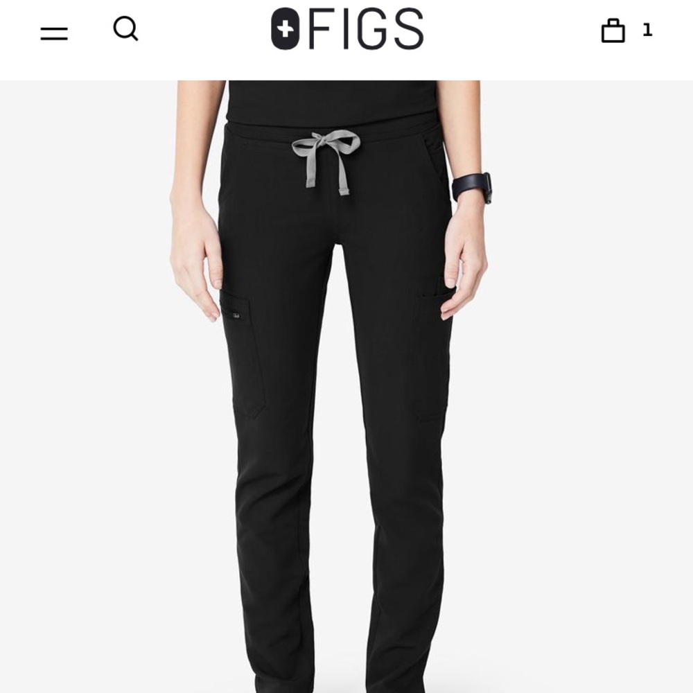 FIGS Scrubs Pant Yola Small Tall Blank